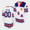 custom usa u18 team white 2021 biosteel all american game home jersey