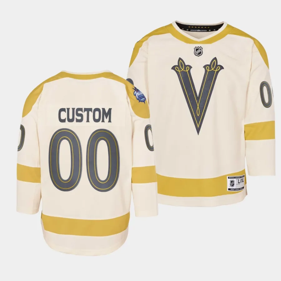 custom vgk 2024 nhl winter classic youth cream jersey