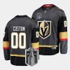 custom vgk black 2023 stanley cup final alternate jersey