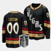 custom vgk black 2023 stanley cup final special edition jersey