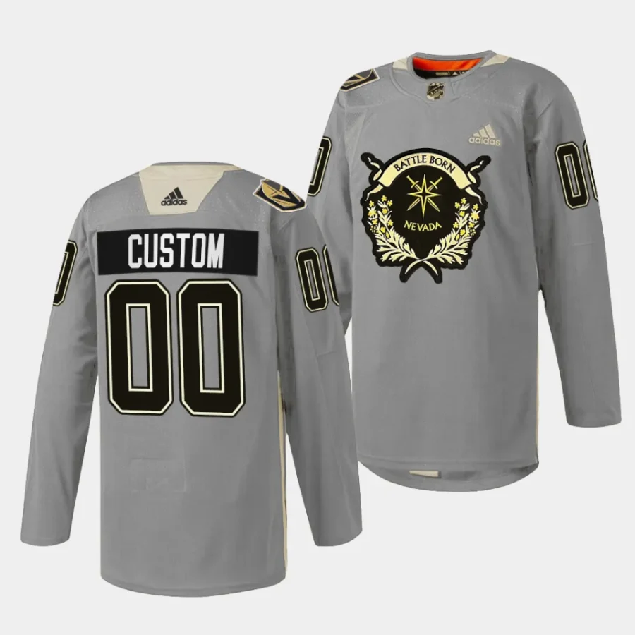 custom vgk golden west 2023 nevada day silver jersey