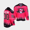 custom whl hitmen pink 2023 bret hart themed three count jersey