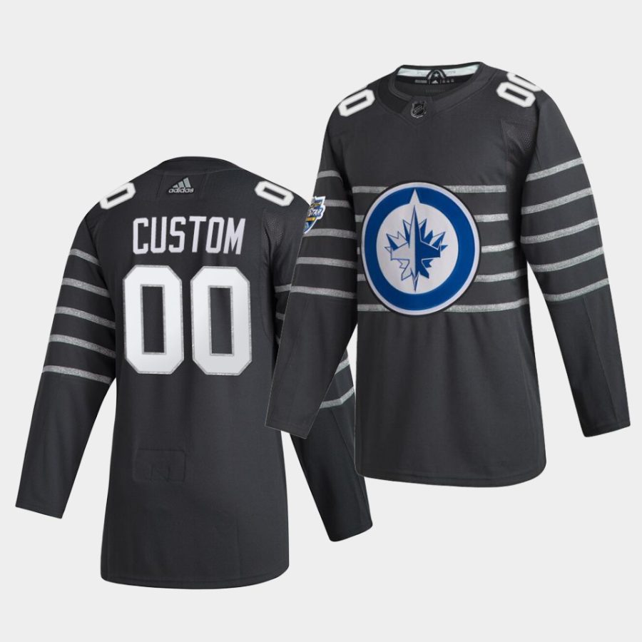 custom winnipeg jets gray 2020 nhl all star game jersey