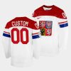 czech republic custom 2022 bejing olympics white hockey jersey