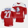 czech republic gabriel szturc 2023 iihf world junior championship red jersey