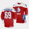 czechia daniel vozenilek 2023 iihf world championship red away jersey