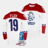 czechia jakub flek 2023 iihf world championship white home jersey