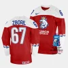 czechia jakub zboril 2023 iihf world championship red away jersey