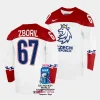 czechia jakub zboril 2023 iihf world championship white home jersey