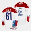 czechia martin kaut 2023 iihf world championship white home jersey