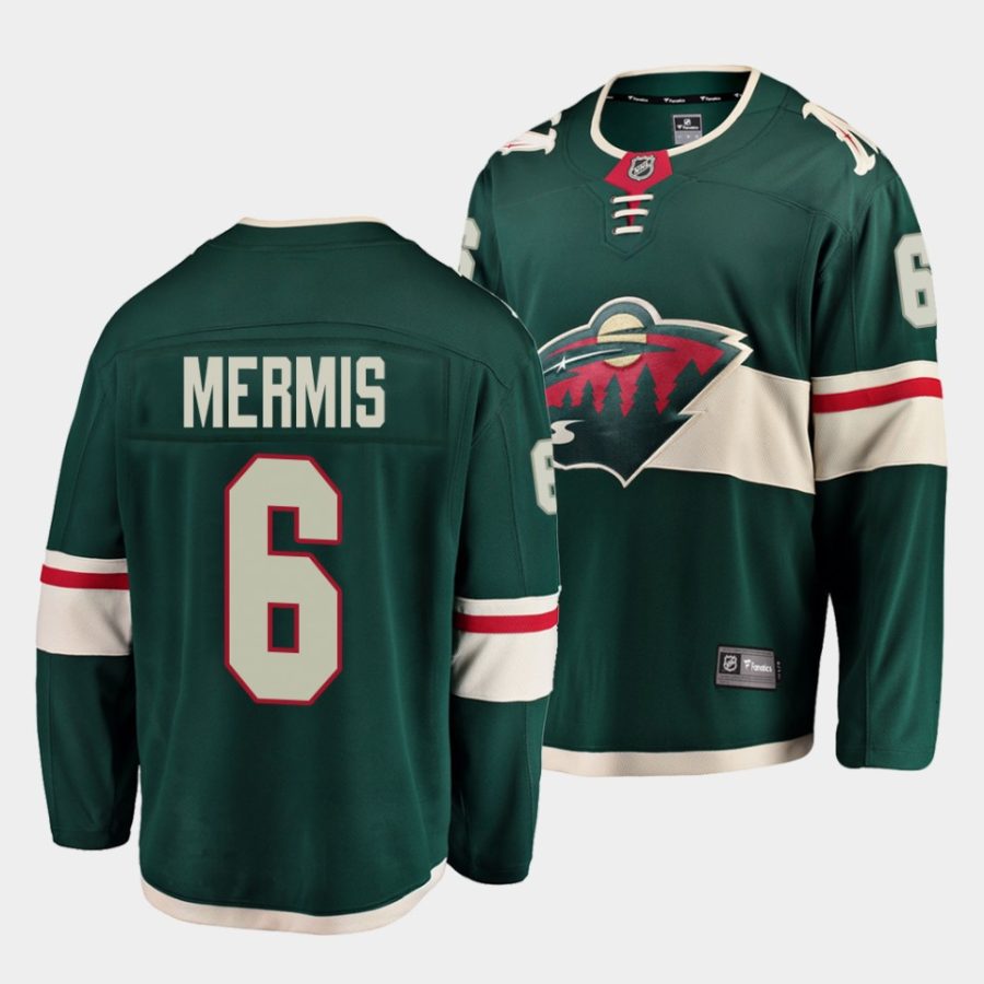 dakota mermis wild green home breakaway player jersey