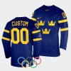 damkronorna custom 2022 winter olympics navy away jersey