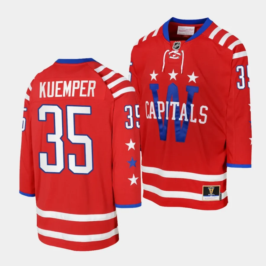 darcy kuemper capitals 2015 blue line youth redmitchell ness jersey