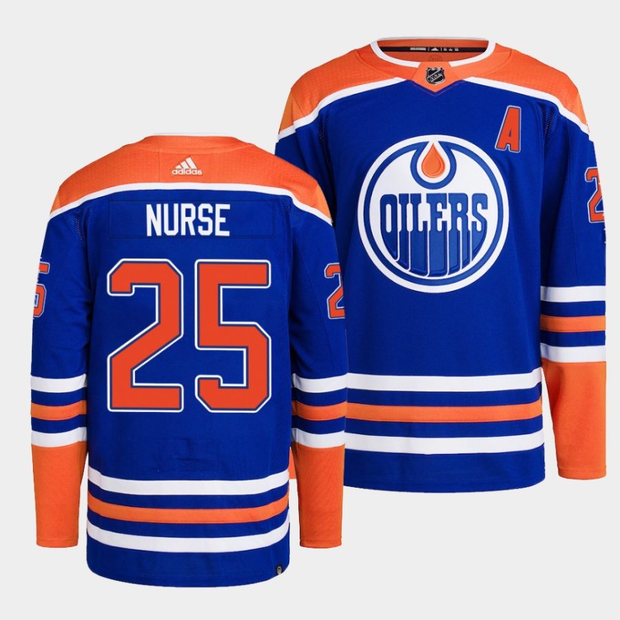 darnell nurse oilers royal 2022 23authentic home primegreen jersey