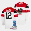 david maier australia 2023 iihf world championship home white jersey