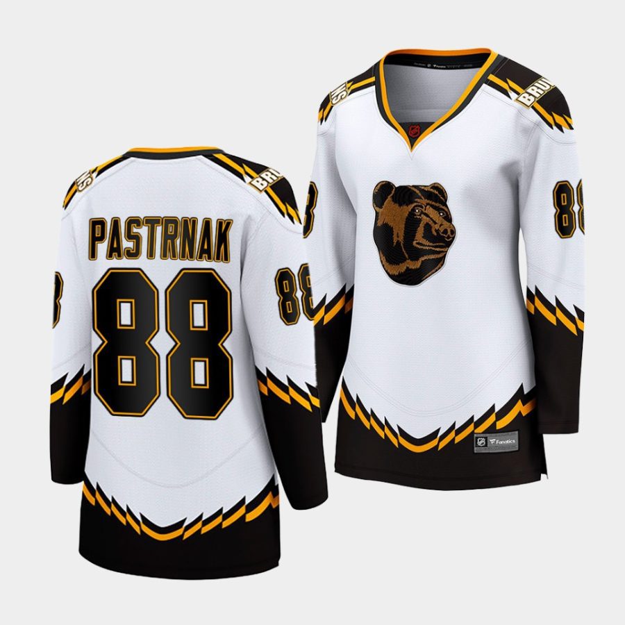 david pastrnak bruins white special edition 2.0 women jerseys