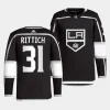 david rittich la kings black home primegreen jersey