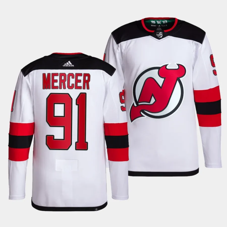 dawson mercer devils white away primegreen menjersey