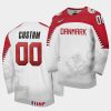 denmark custom 2021 iihf world championship white home jersey