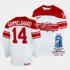 denmark jacob gammelgaard 2023 iihf world championship white home jersey