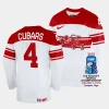 denmark victor cubars 2023 iihf world championship white home jersey