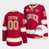 denver pioneers custom 2022 ncaa regional finals crimson hockey jersey