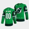 devils custom primegreen authentic green 2023 st. patricks day jersey