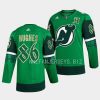 devils jack hughes green 2023 st. patricks day jersey