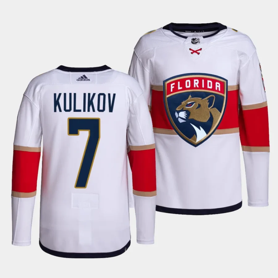 dmitry kulikov panthers white away primegreen jersey