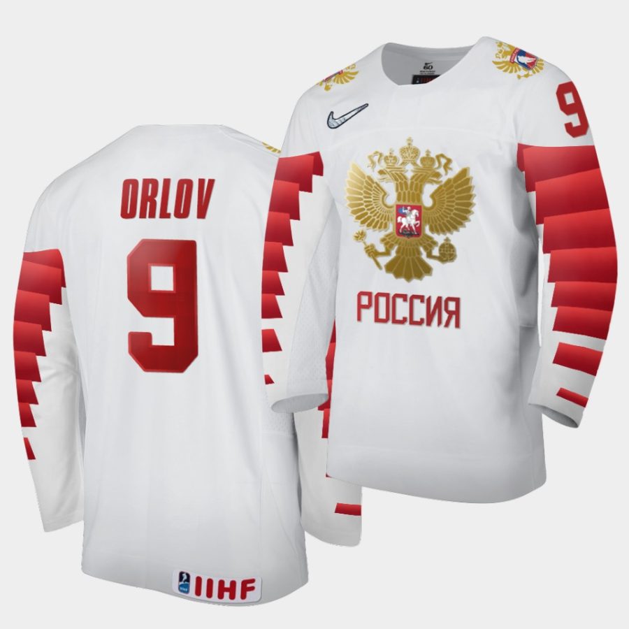 dmitry orlov russia 2020 iihf world ice hockey white jersey