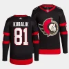 dominik kubalik senators black home primegreen authentic projersey