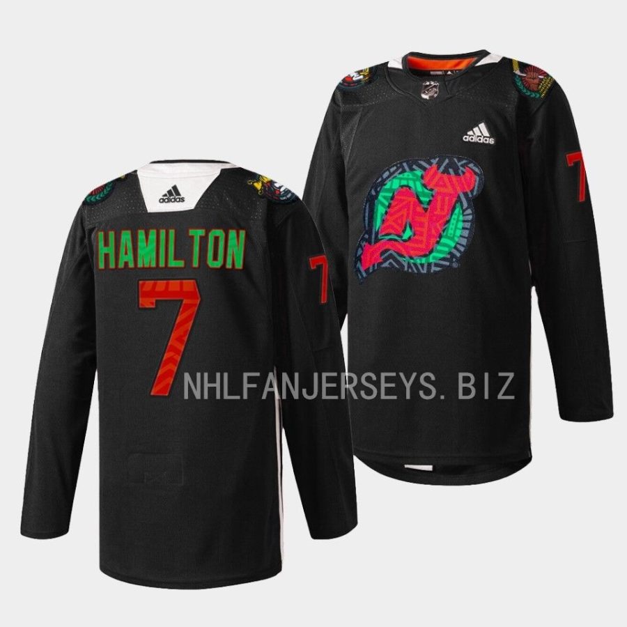 dougie hamilton devils black 2023black history celebration warm up jersey