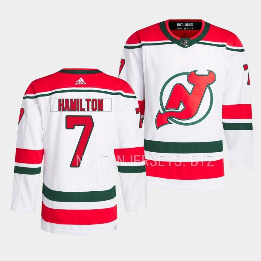 dougie hamilton devils white 2022 23heritage primegreen authentic projersey