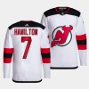 dougie hamilton devils white away primegreen menjersey