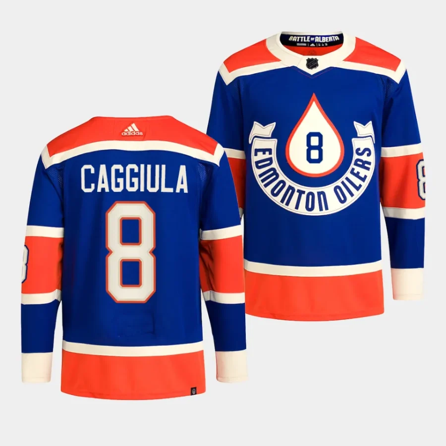 drake caggiula oilers royal 2023 nhl heritage classic primegreen authentic playerjersey