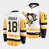 drake caggiula penguins white away breakaway player jersey