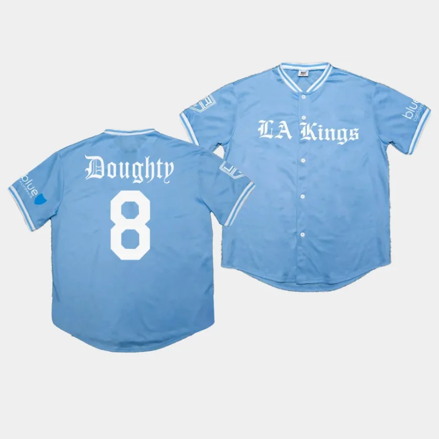 drew doughty la kings blue 2023 dodgers night baseball jersey