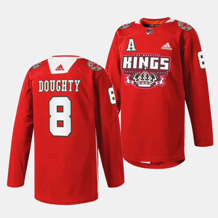 drew doughty la kings red 2023 x mas holiday specialty jersey