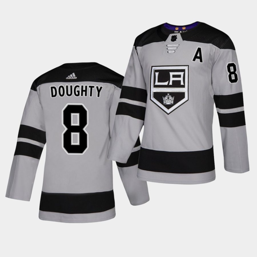 drew doughty sideline grayjersey 0