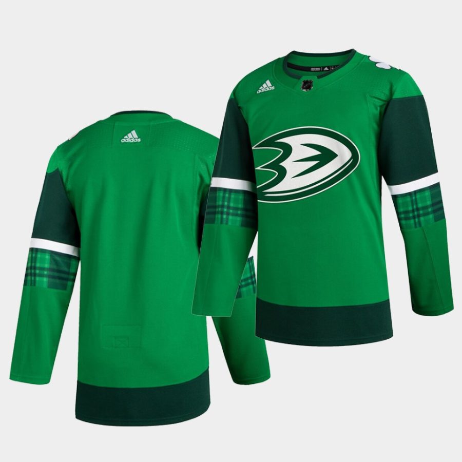 ducks 2020 st. patricks day green jersey