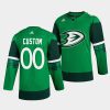 ducks custom green st. patricks day jersey