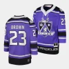 dustin brown kings purple 2002 blue line player jersey