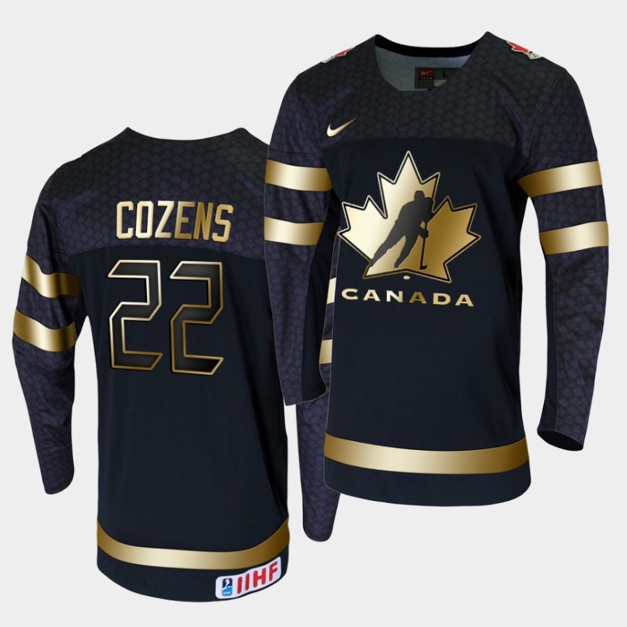 dylan cozens canada 2020 iihf world junior ice hockey champions black jersey