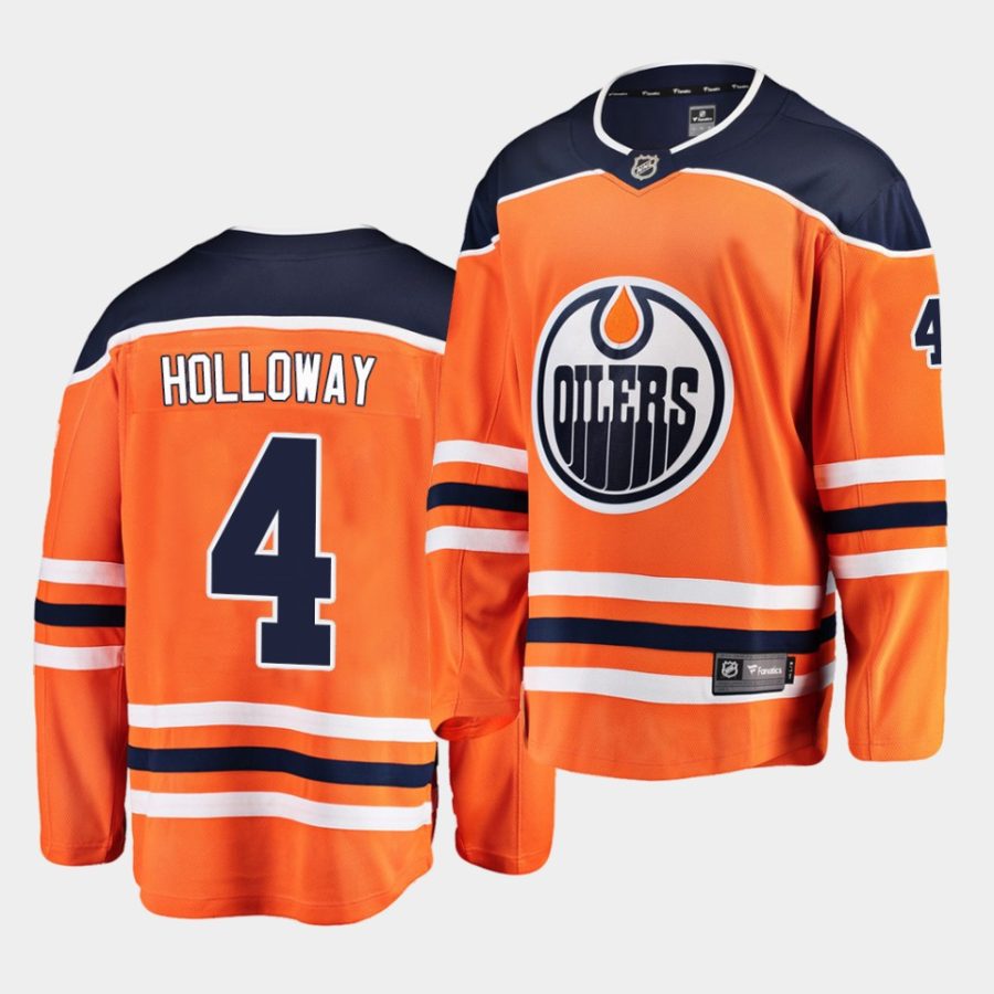 dylan holloway oilers orange 2020 nhl draft home jersey