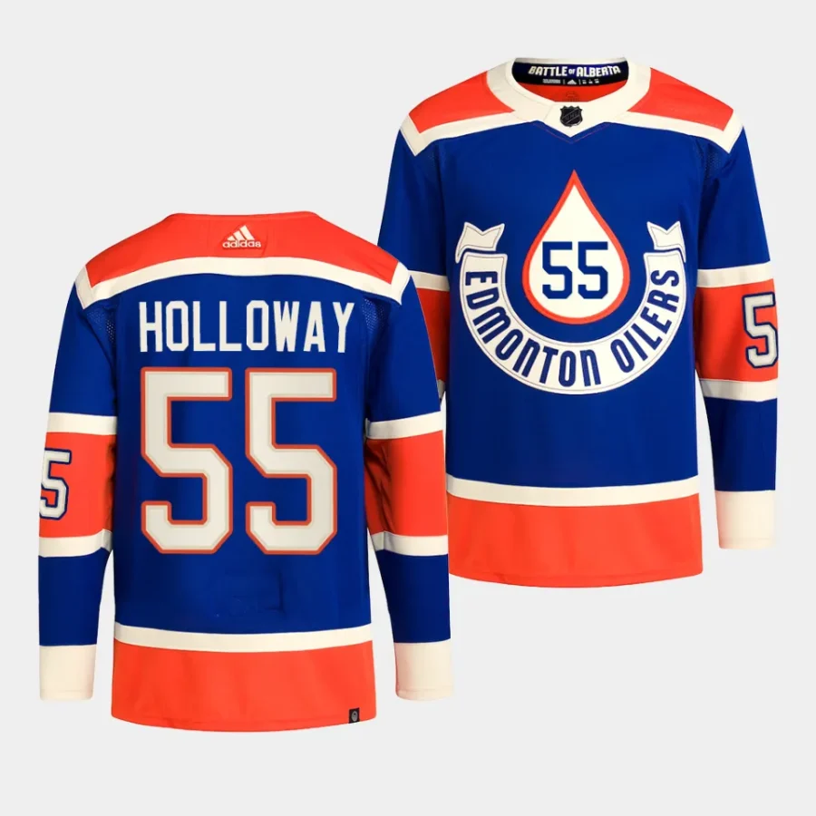 dylan holloway oilers royal 2023 nhl heritage classic primegreen authentic playerjersey