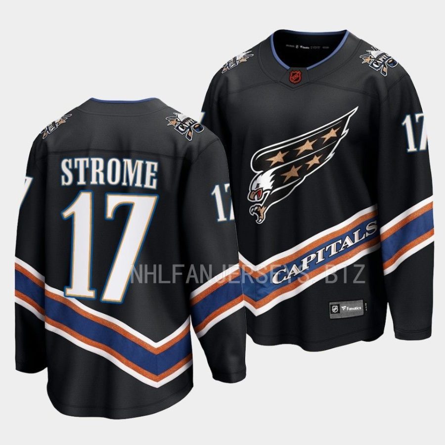 dylan strome capitals black 2022special edition 2.0 breakaway jersey