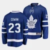 easton cowan maple leafs blue home 2023 nhl draft breakaway playerjersey