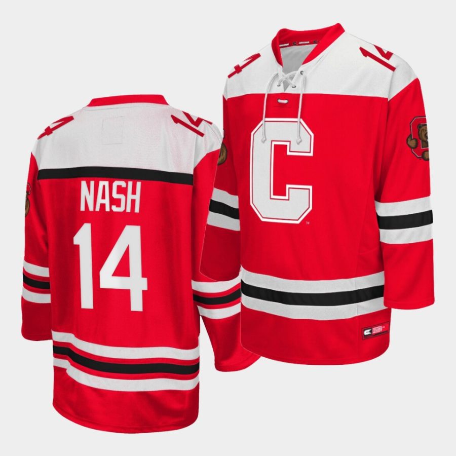 ebel riley nash college hockey red jersey