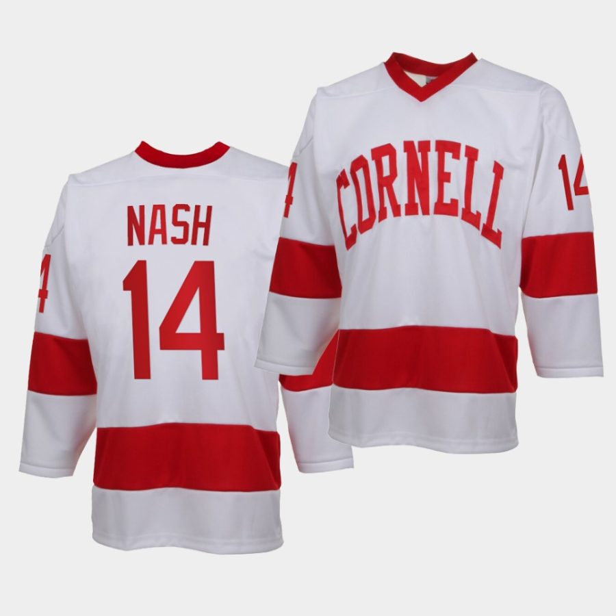 ebel riley nash college hockey white replica jersey