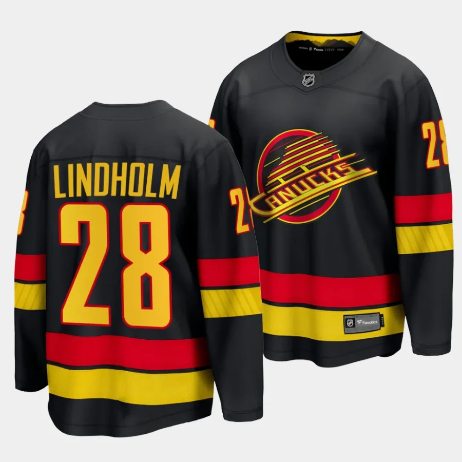 elias lindholm canucks black alternate breakaway player jersey